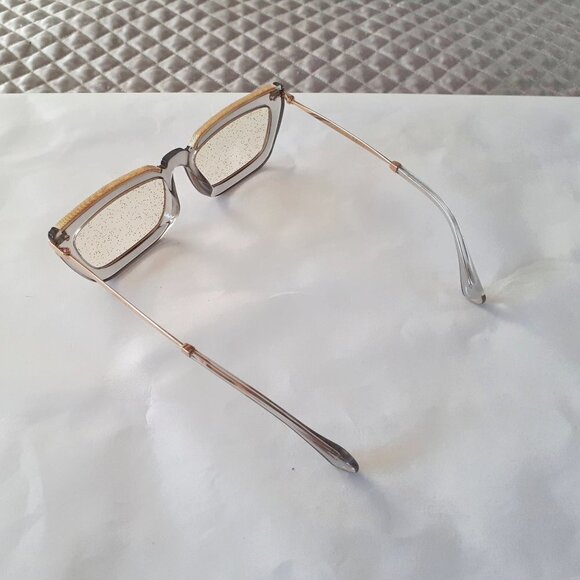 NWOT Jimmy Choo Vela gold glitter lens sunglasses - Picture 12 of 12